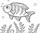 Fish Coloring Pages Fishing Cartoon Printable Saltwater Color Kids Puffer Boy Real Small School Getcolorings Adults Print Lure Tropical Getdrawings sketch template