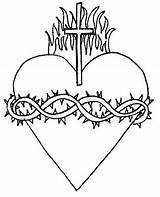 Heart Immaculate Radiant Sheets Corazon Sagrado Anima Looktohimandberadiant Adult sketch template