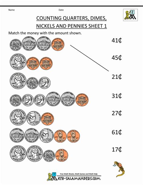 printable counting  coins worksheets homeschool giveaways