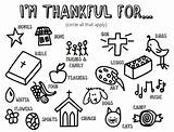 Thankful Thankfulness Ministry sketch template