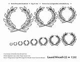 Laurel Wreath Traceable Heraldic Pdf sketch template