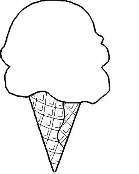 printable ice cream cone coloring pages
