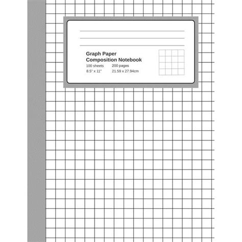 graph paper composition notebook grid paper notebook quad ruled