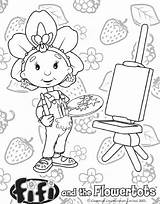 Fifi Flowertots Kleurplaten Clip Pages Coloring Kids Kleurplaat Haar Fun Van Violet sketch template