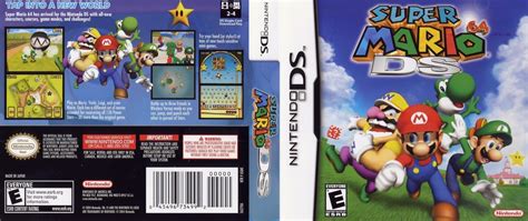 Super Mario 64 Ds Super Mario Case Insert Art Case Nds Nintendo Ds