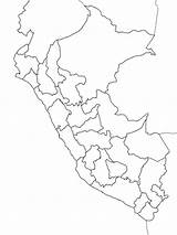 Peru Colorear Mudo Politico Regiones Perú Naturales Mapas Mudos Cerebriti Pintarcolorear sketch template