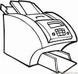 Printer Coloring Pages Computer Color Office Big Electronic Canon Drawing Printable Hp Technology sketch template