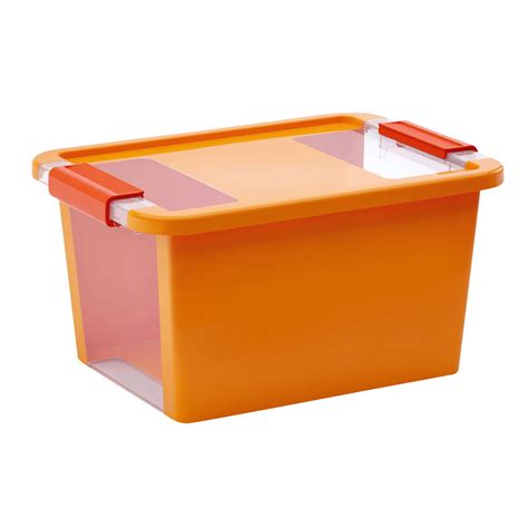 Kis Bi Box Orange 11l Plastic Storage Box Departments Diy At Bandq