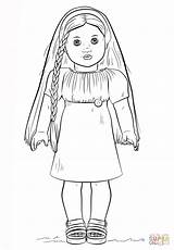 Coloring Doll Pages Printable Baby Girl American Comments sketch template