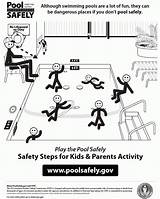 Coloring Safety Water Pages Pool Swimming Kids Comments Coloringhome sketch template
