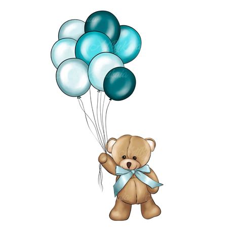 teddy bear clipart png balloon clipart baby shower clipart