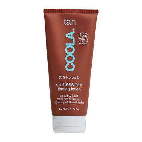 coola coola organic sunless tan firming  tanning lotion  fl oz