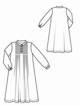 Nightgown Sewing Pattern Choose Board Patterns sketch template