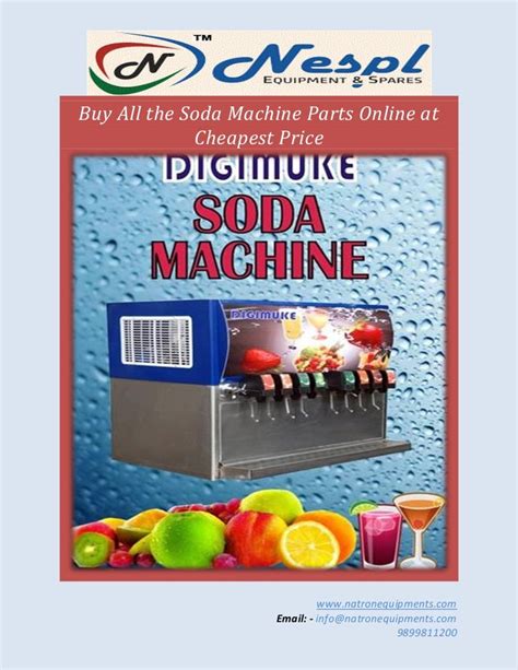 soda machine parts manufacturer