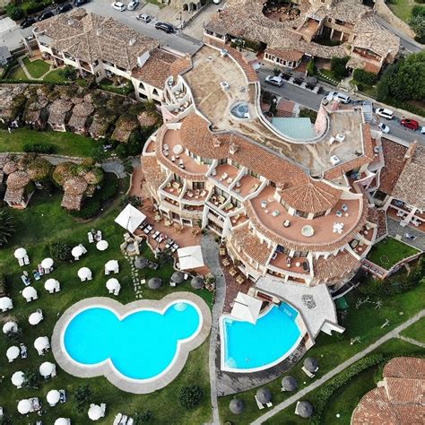 blick von oben hotel resort spa baia caddinas golfo aranci