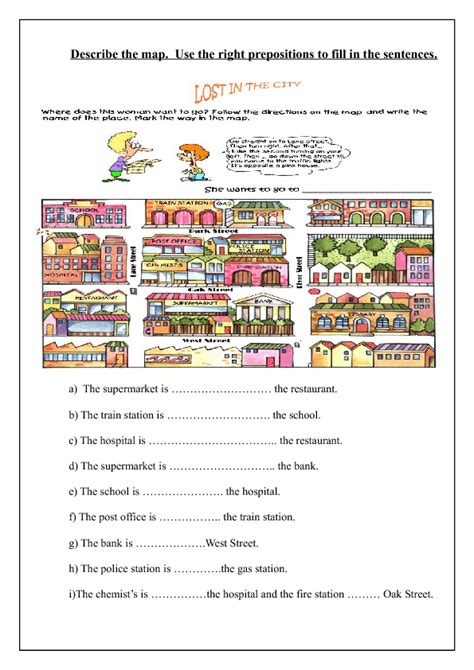 directions giving   worksheets