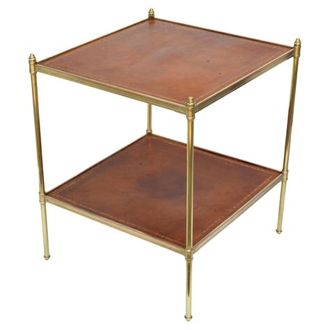 pair of neoclassical low end side tables jansen style gilt glass