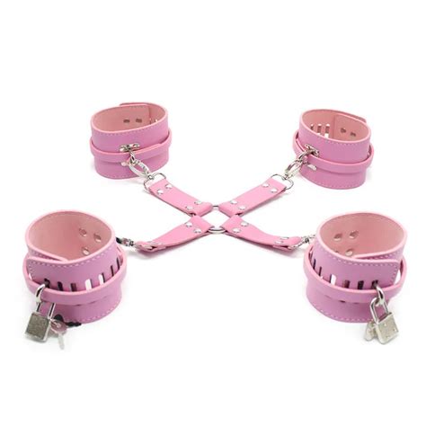 sex tools for sale 3 color leather cross shackle handcuffs sexy sex