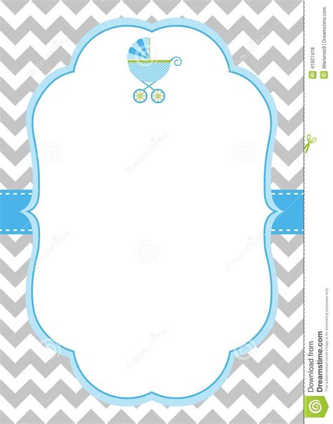 baby boy invitation template