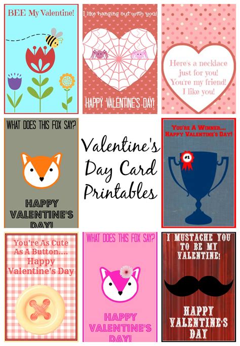 valentines day card printables family fun journal