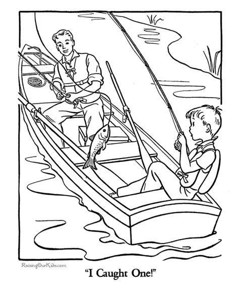 drawing fisherman  jobs printable coloring pages