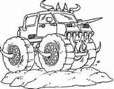 Coloring Grinder Monster Truck Designlooter Drawings Pic sketch template