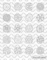 Coloring Donut sketch template