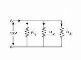 Parallel Resistors Circuit Formula sketch template