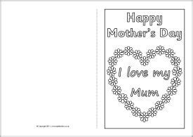 mothers day card colouring templates sb mothers day card