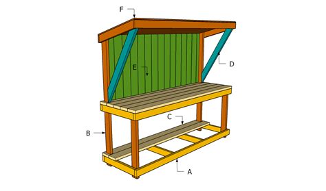 garden work bench plans myoutdoorplans