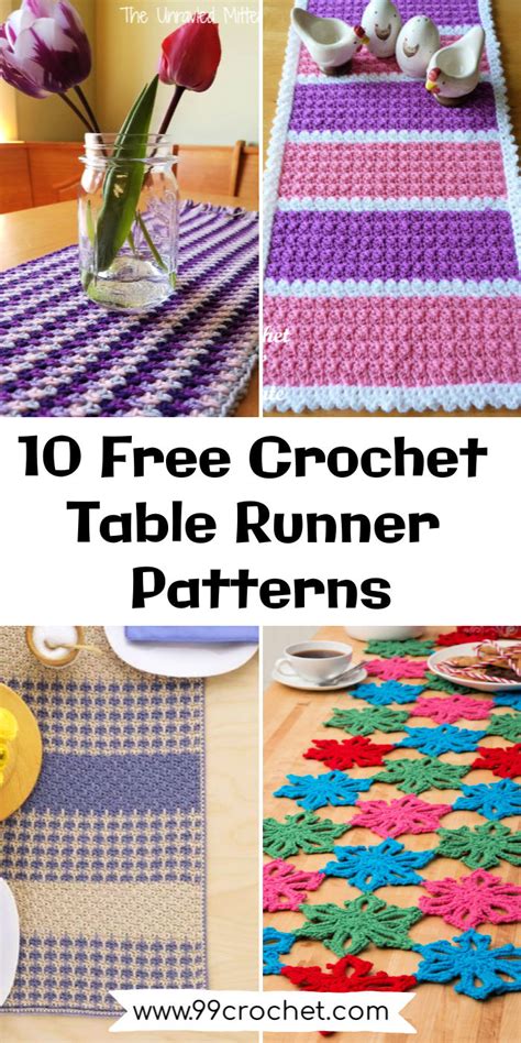 crochet table runner patterns  crochet