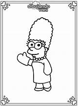 Marge Simpson Simpsons sketch template