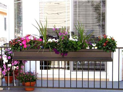 flower box holders  railings railing flower boxes balcony