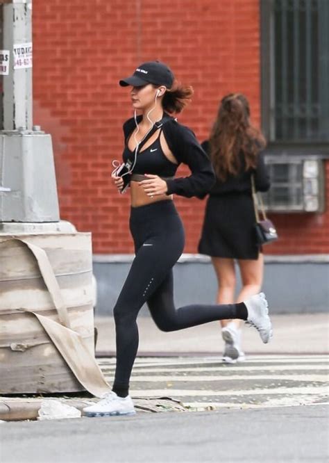 Bella Hadid Out For A Jog In New York City July 2017