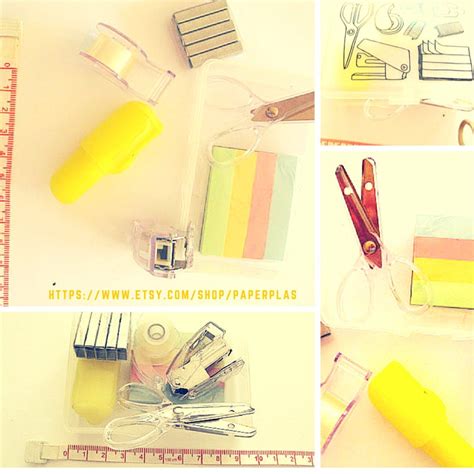 mini set  office supplies  paperplas  etsy studio