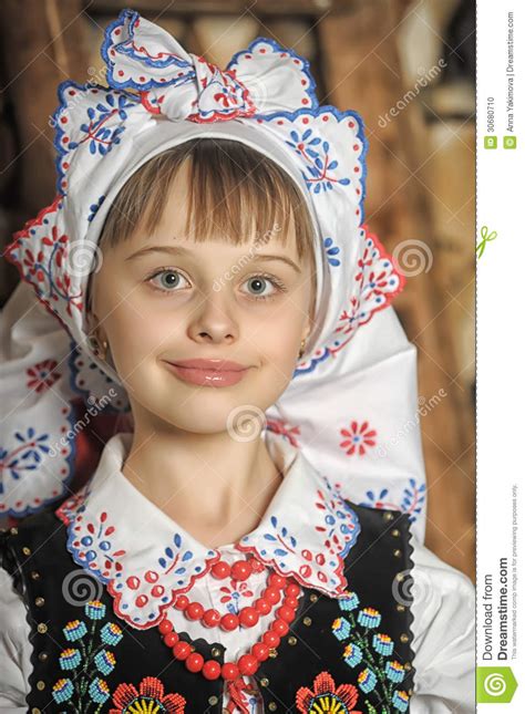 Polish Girl In National Costume