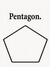 Pentagon Hexagon Simple sketch template