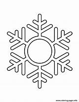Stencil Snowflake Coloring Pages Printable sketch template