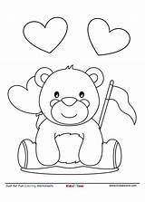 Coloring Bear Teddy Cute Jpeg Pdf Worksheet Letter sketch template