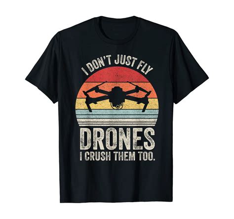 amazoncom retro  dont  fly drones  crash   drone pilot  shirt clothing