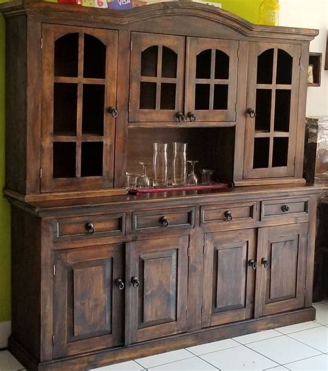mueble  comedor de madera rustica de pino tratado san lucas guetemala pine furniture