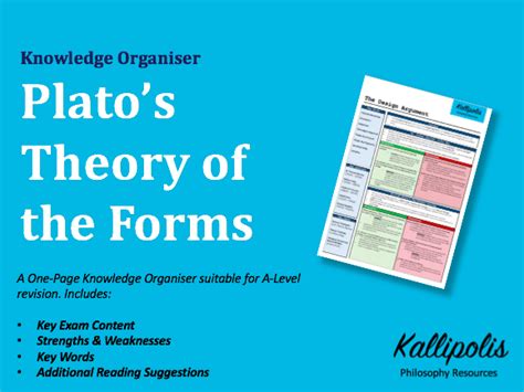 platos theory   forms ks knowledge organiser teaching resources