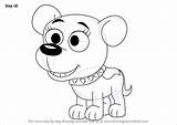 Puppies Pound Cupcake Draw Step Drawing Characters Tutorials Drawingtutorials101 Cartoon Learn Getdrawings sketch template
