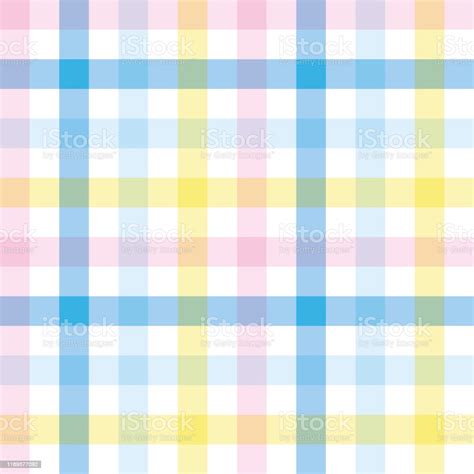 checkered background of stripes in blue pink yellow and white stock