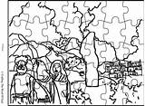 Sodom Coloring Gomorrah Pages Wife Activity Crafting Lot Getcolorings Lots Abraham Puzzle sketch template