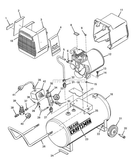 sears craftsman air compressor parts