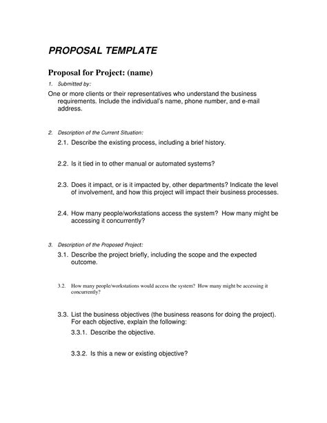 project proposal guidelines