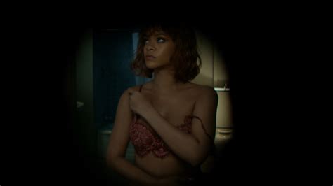 rihanna nude shower as marion crane from bates motel scandal planet
