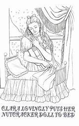 Coloring Nutcracker Pages Clara Christmas Crafts Adult sketch template
