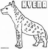 Hyena Coloring Pages Cute Coloringbay sketch template